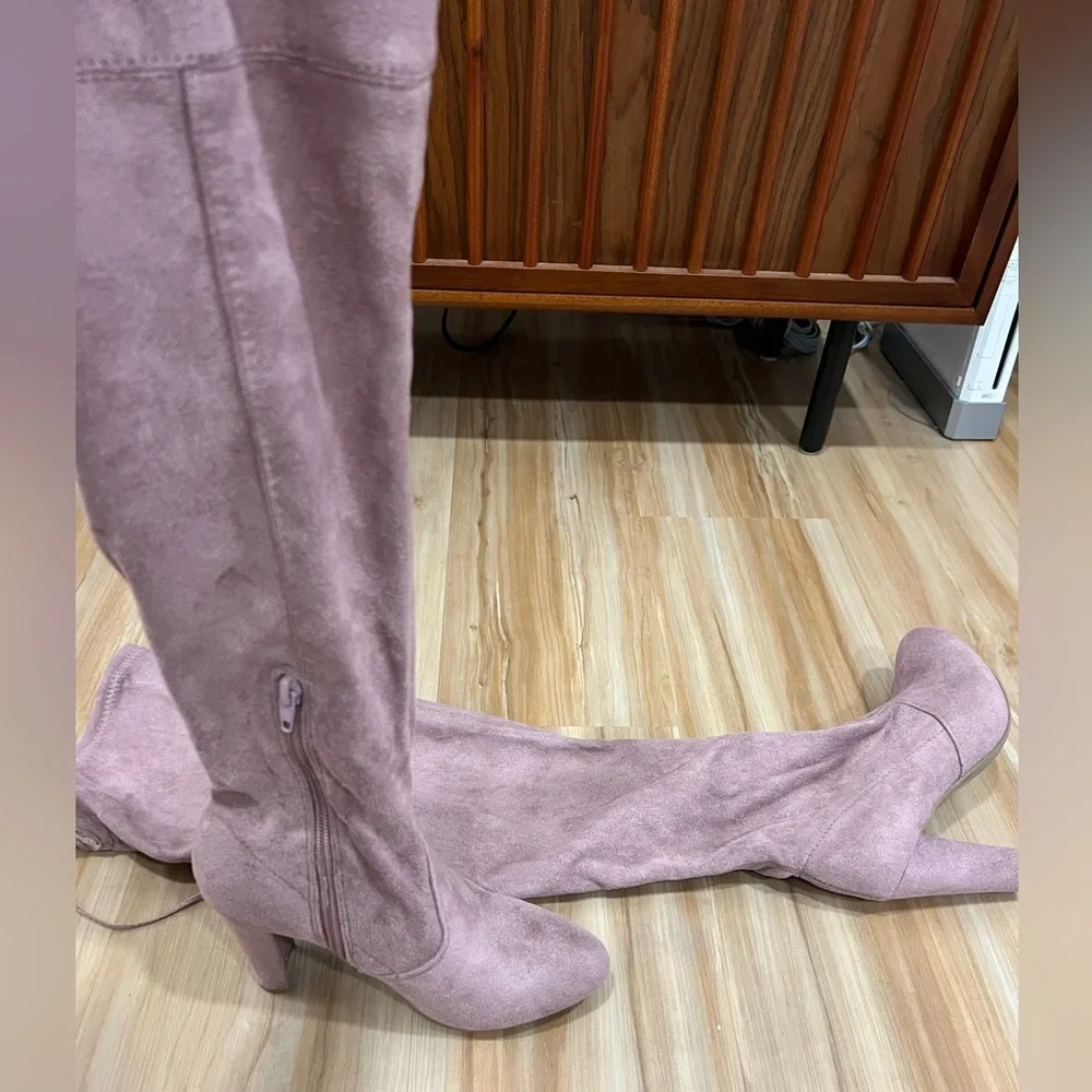 Light Pink Over-the-Knee Boots NWOB